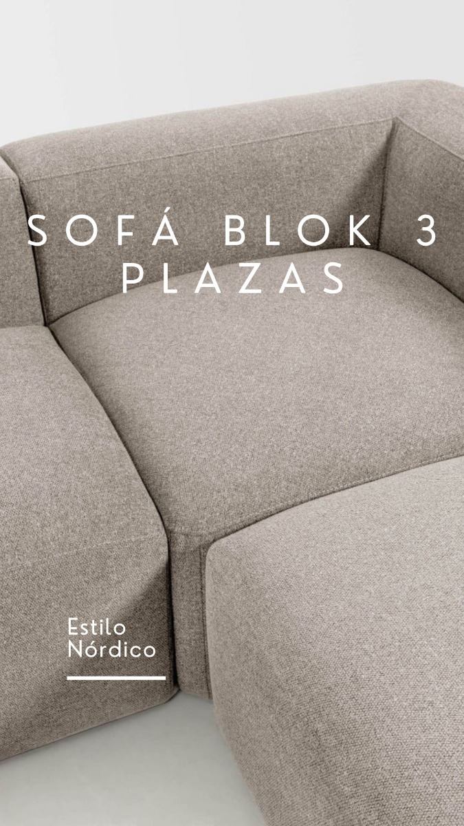 Sofá rinconera Blok 3 plazas