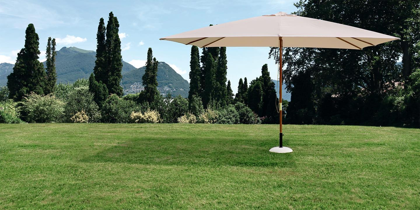 Sombrillas grandes para jardines y terrazas