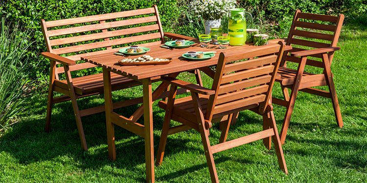 Mobiliario para jardín reducido