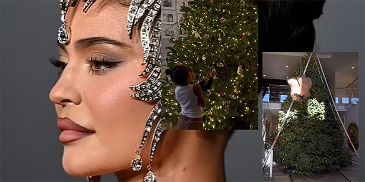 Árbol de navidad en casa de Kylie Jenner