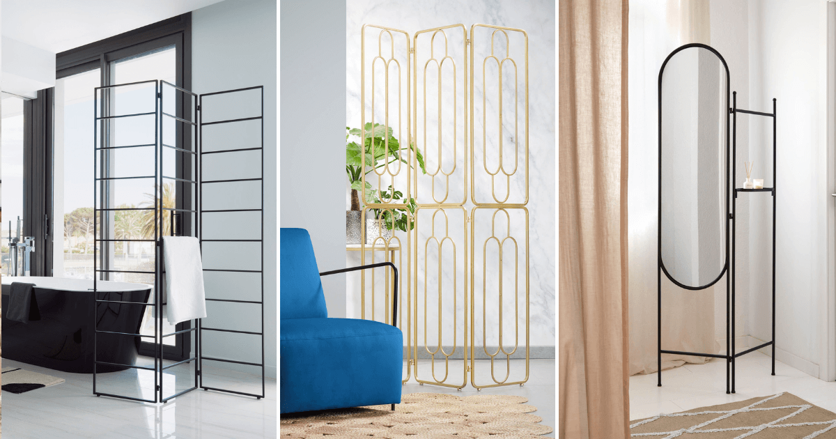 biombo de metal
