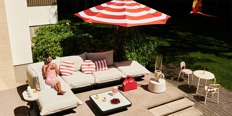 Materiales adecuados para sombrillas grandes