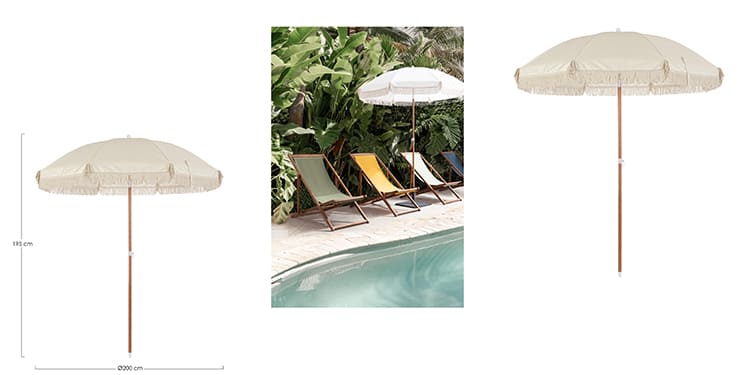 Dimensiones de una Sombrilla grande