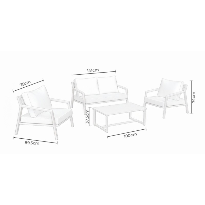 Conjunto jardín Muscat