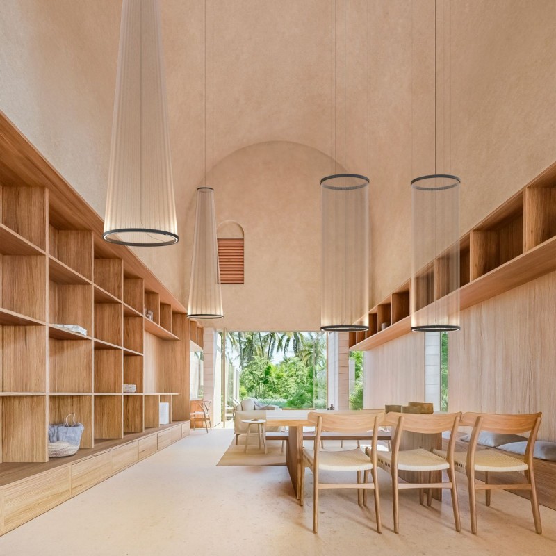 Lámpara colgante cónica Array grande de Vibia