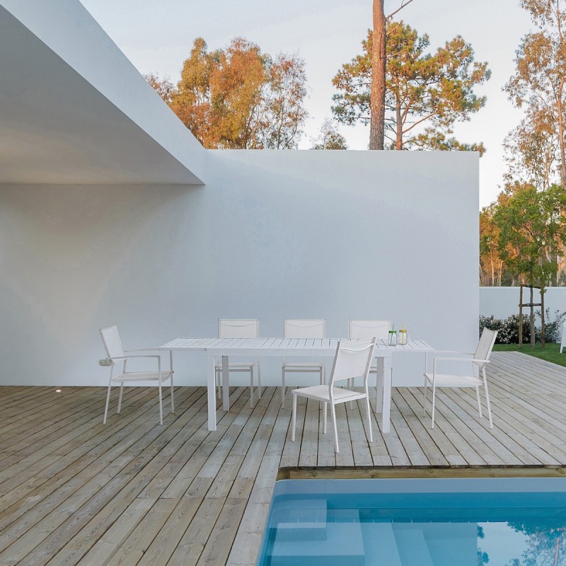 Mesa comedor extensible 140 Hilde exterior