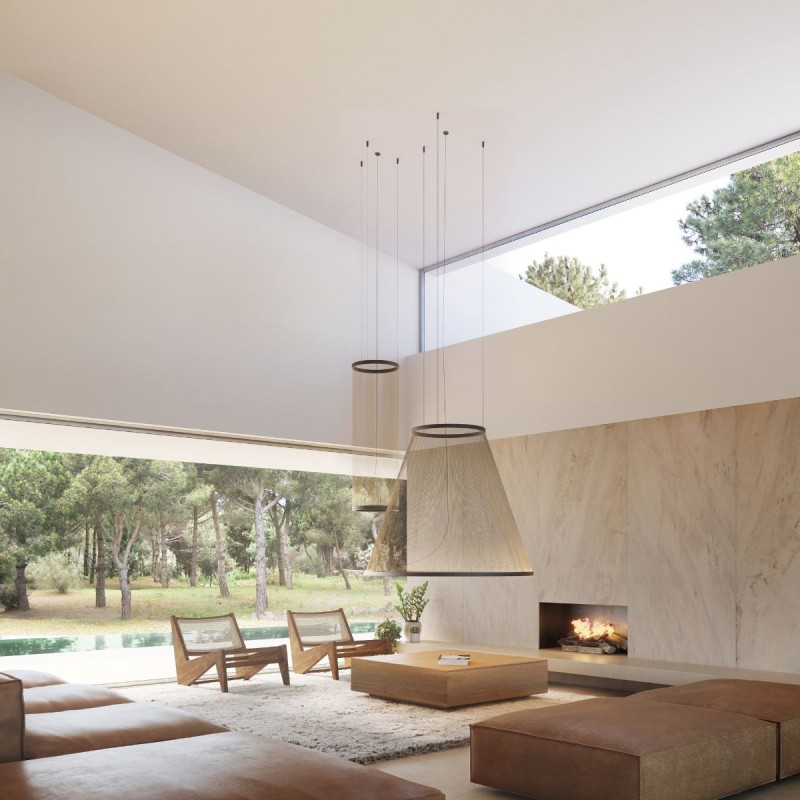 Lámpara colgante cónica Array grande de Vibia