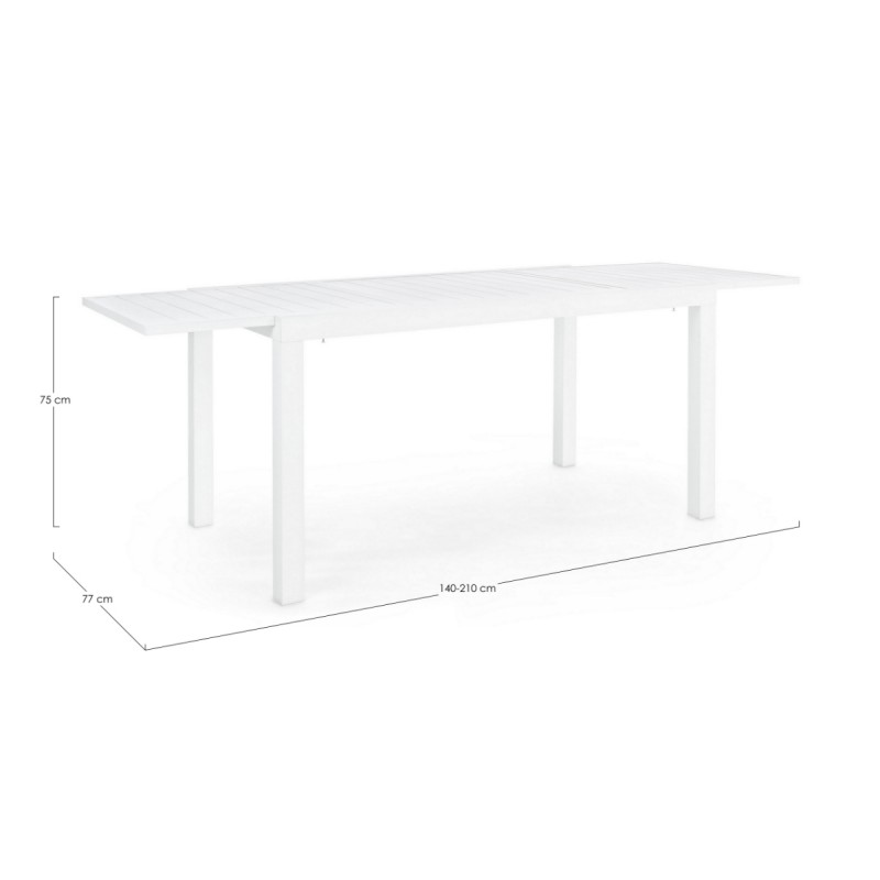 Mesa comedor extensible 140 Hilde exterior
