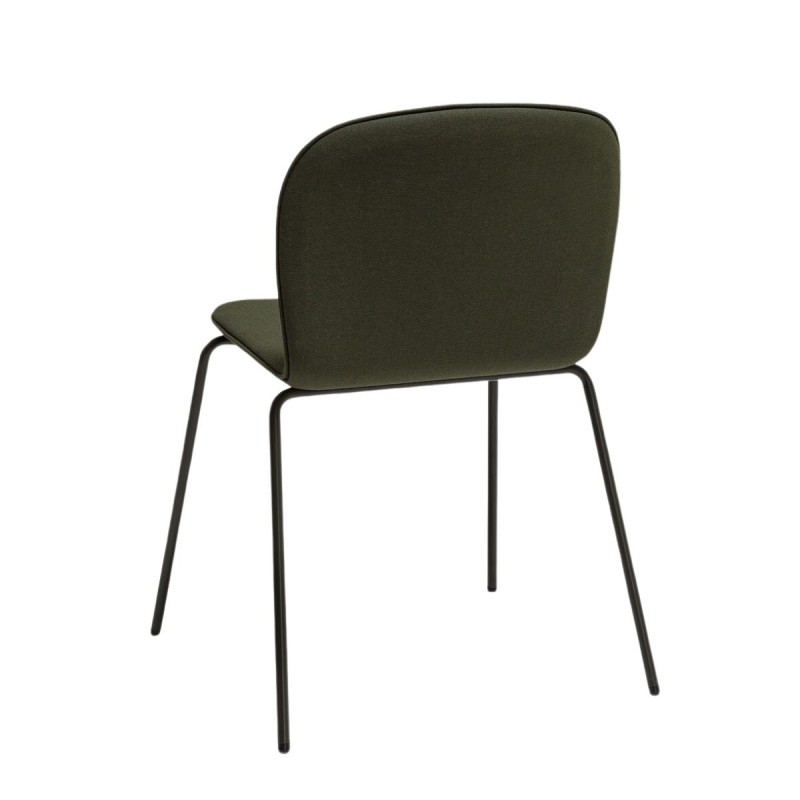 Silla tapizada Ona con patas metálicas de Vergés