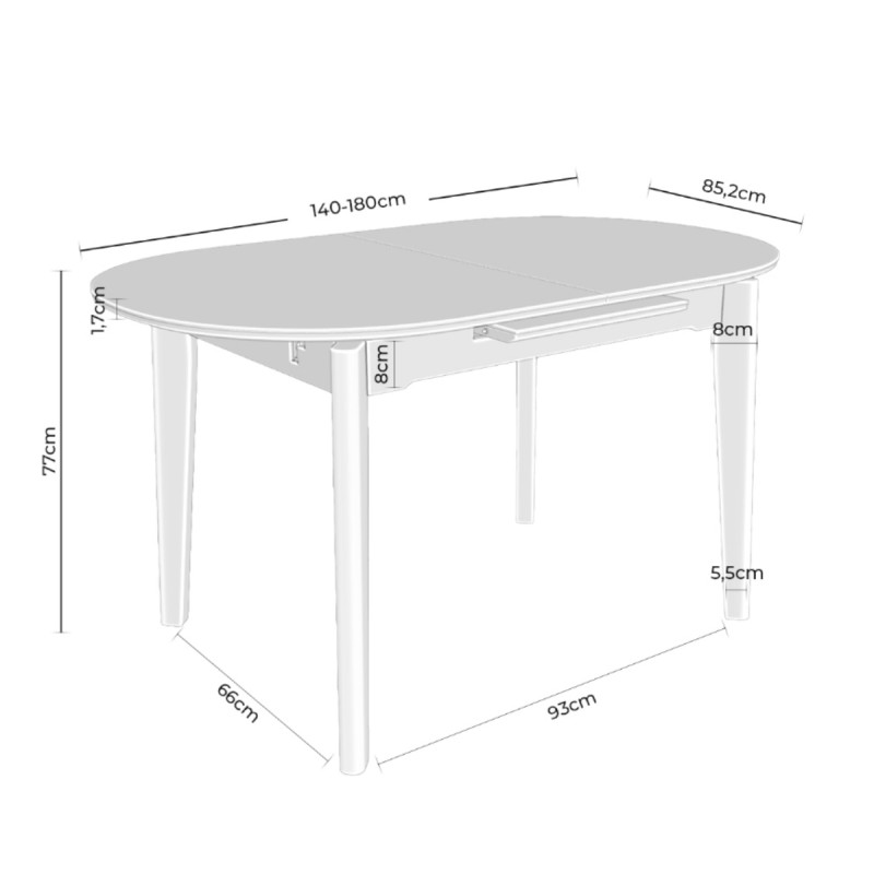 Mesa extensible Velma