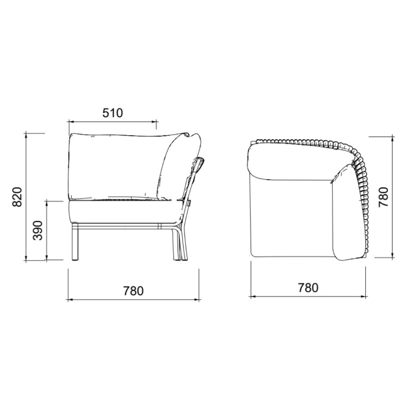Módulo esquinero Anmore Mooma Design