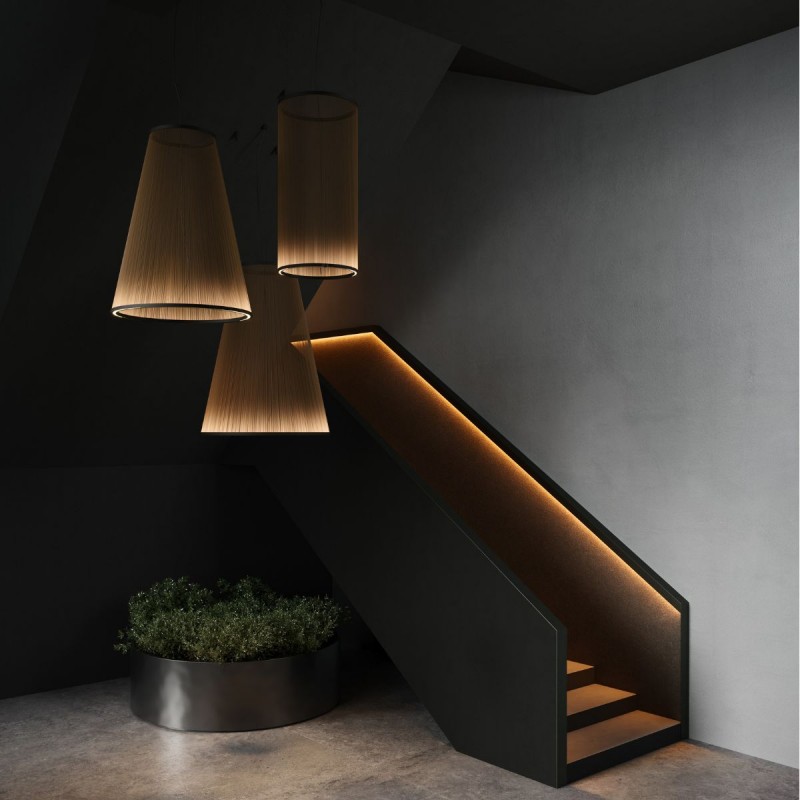 Lámpara colgante cónica Array grande de Vibia