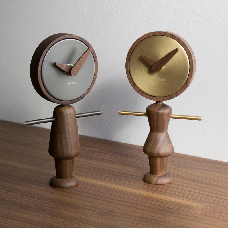Reloj sobremesa Nene Nogal Nomon
