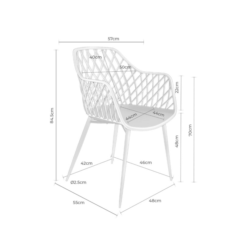 Silla de exterior Charlotte