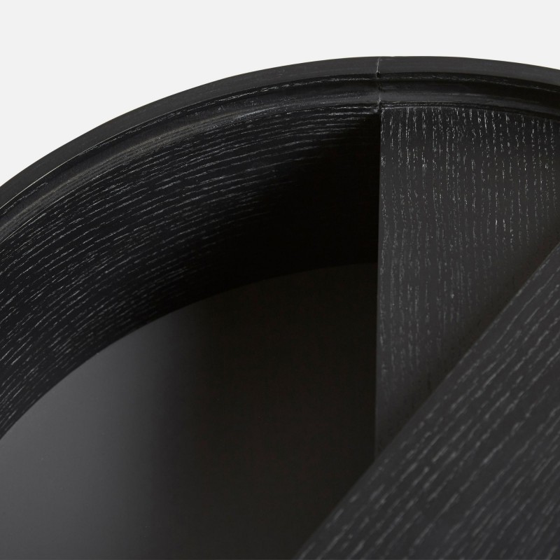 Mesa auxiliar Arc roble redonda - Woud