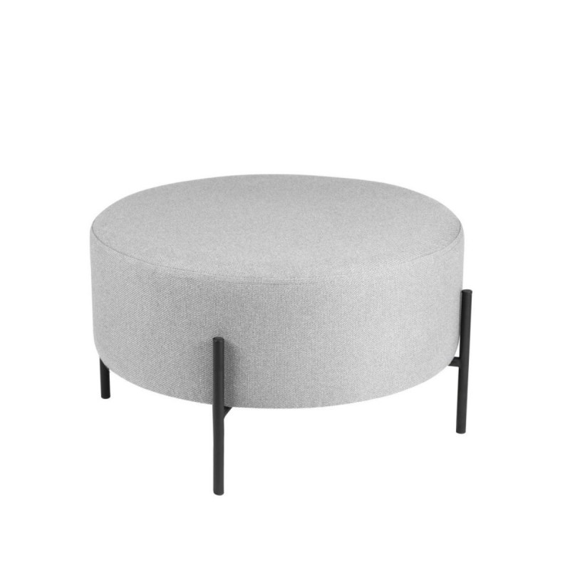 Puff redondo Camilo tapizado