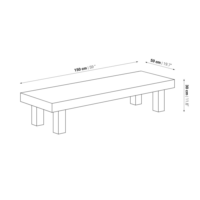 Mesa centro exterior Strauss - Dareels