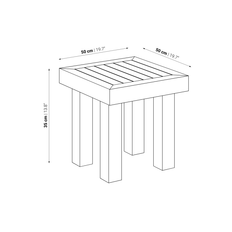 Mesa centro exterior Strauss - Dareels