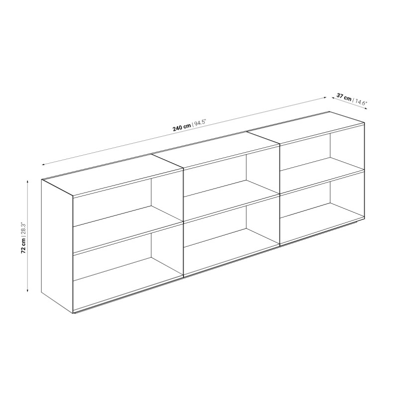 Estantería Geox 240 - Dareels