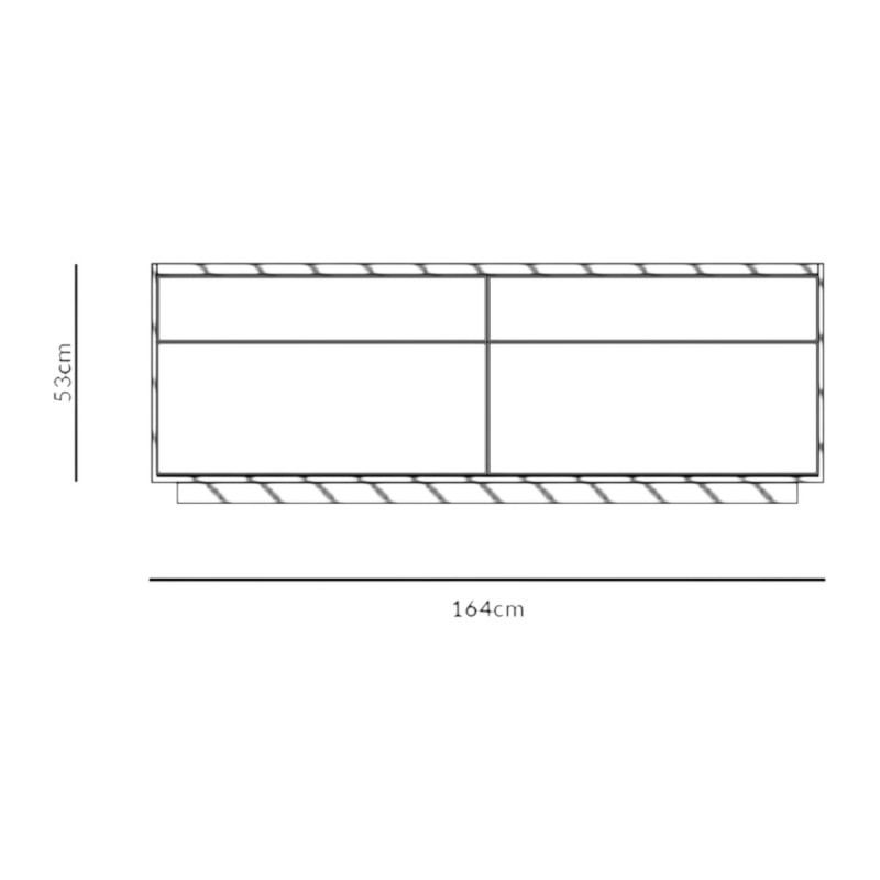 Mueble bajo Aura open frame Treku