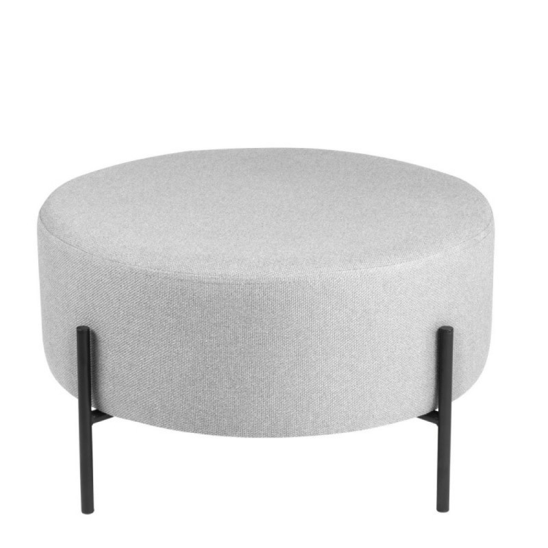 Puff redondo Camilo tapizado