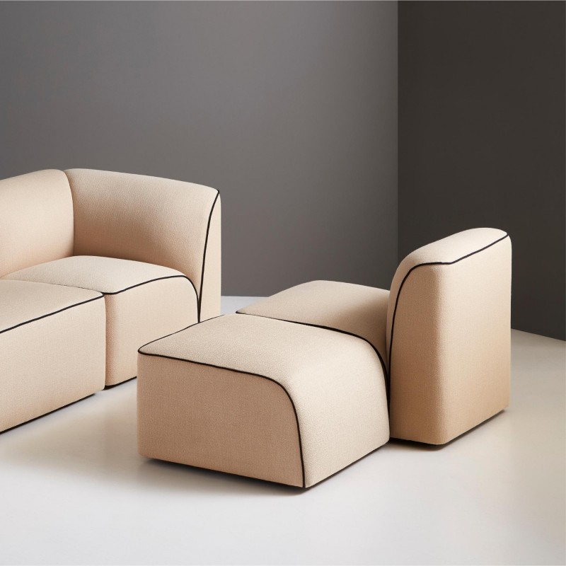 Puff modular reposapiés Flora - Woud