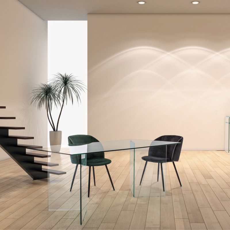 Mesa comedor Iride | Sobre vidrio