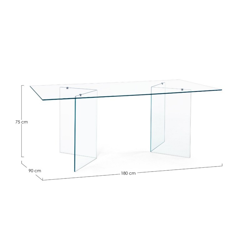 Mesa comedor Iride | Sobre vidrio