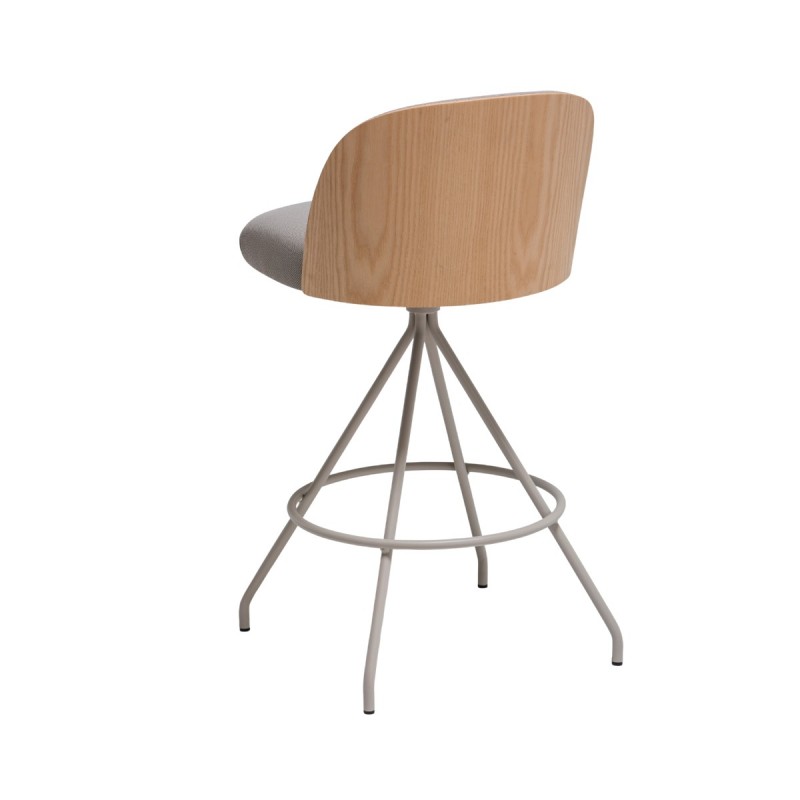 Taburete Cistell Slim giratorio tapizado - Vergés