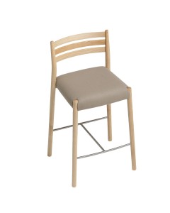 Taburete alto Bogart asiento tapizado de Vergés