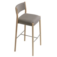 Taburete alto Bogart tapizado de Vergés