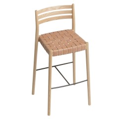 Taburete Bogart con cintas natural de Vergés