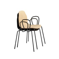 Silla patas metal Body con brazos - Sancal