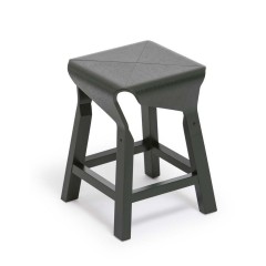 Taburete bajo Naoshima negro - Vergés