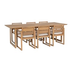 Set Mesa y 6 Sillas Adrian exterior