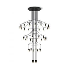 Lámpara de techo alta Wireflow Chandelier – Vibia
