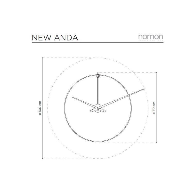 Reloj de pared New Anda de Nomon