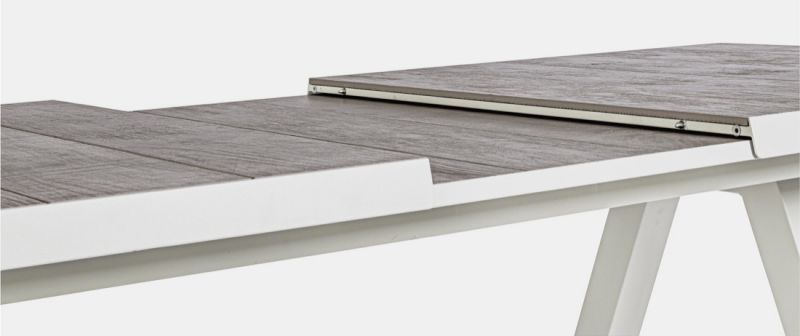 Mesa extensible exterior - ¡Efecto madera!