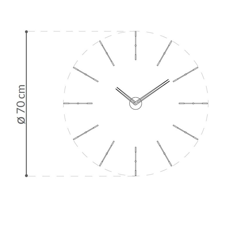Reloj de pared Mini Merlín t de Nomon