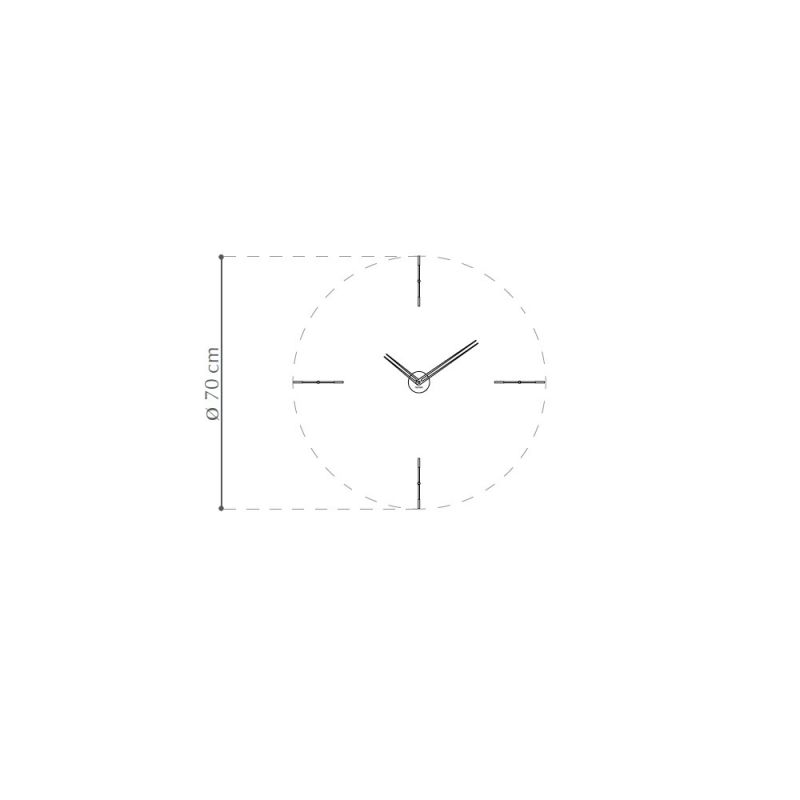 Reloj de pared moderno Mini Merlín g de Nomon