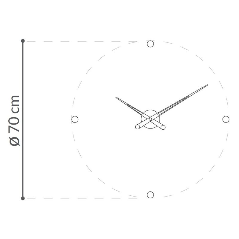 Reloj pared Rodon i Nomon 4 señales horarias