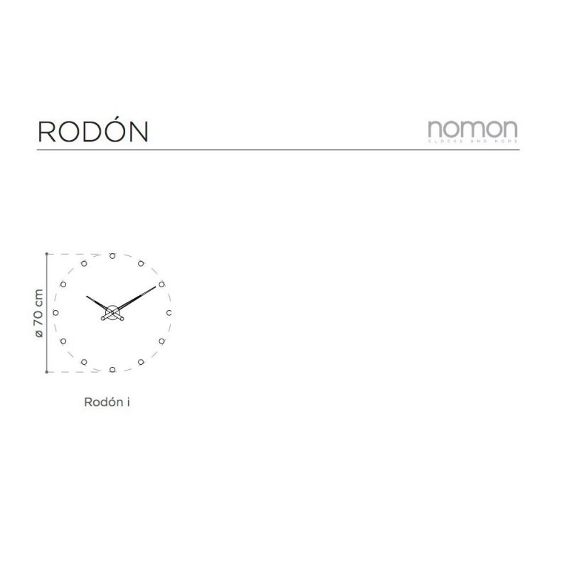 Reloj de pared Rodón t de Nomon ¡Señales horarias!