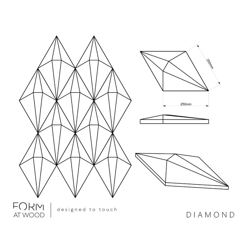 Panel decorativo Diamond C02