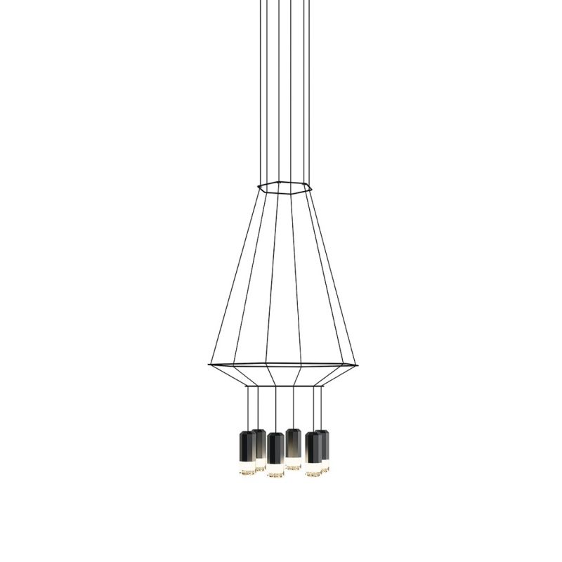 Lámpara de suspensión Wireflow Hexagonal - Vibia