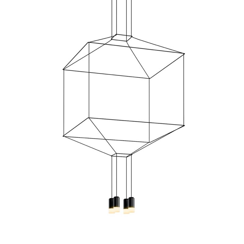 Lámpara de suspensión Wireflow Cuadrada - Vibia