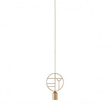 Lámpara Wooden Dots WD01 Nomon-Dorado