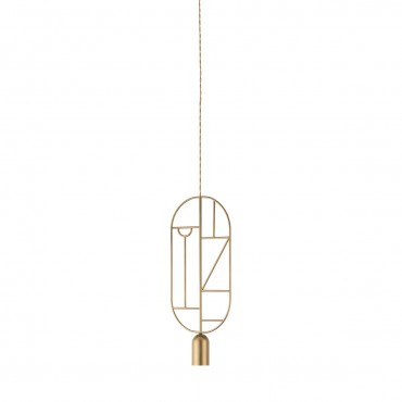 Lámpara Wooden Dots WD02 Nomon-Dorado