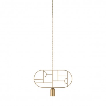 Lámpara Wooden Dots WD03 Nomon-Dorado