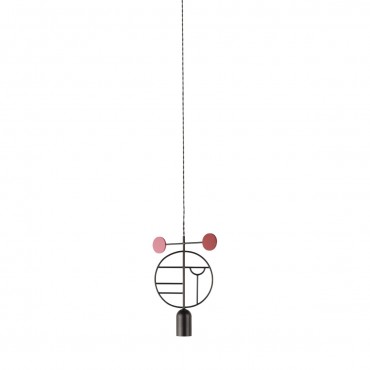 Lámpara Wooden Dots WD06 Nomon-Rosa