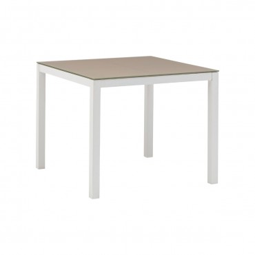 Mesa comedor Adin cuadrada Mooma Design-Marrón